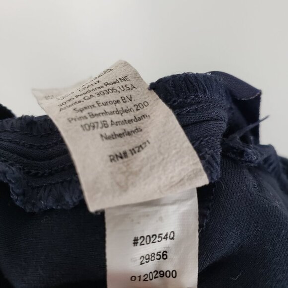 Spanx The Perfect Pant Slim Straight Petite Navy Blue Ponte 20254Q Size Small SP - Picture 9 of 10